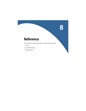 Page 1358
Reference
This section provides information on the following topics:
•Icons 
•Troubleshooting 
•Maintenance  