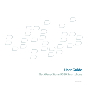 Page 1User Guide
BlackBerry Storm 9530 Smartphone
Version: 4.7 
