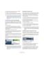 Page 113113
The Transpose functions
3.Now (with the root key set), record audio or MIDI.
The recorded events will get the project root key.
4.When you are done and satisfied with the result, you 
can change the project root key and your events will follow.
If the events do not contain root key information
Let’s say you have created a project by recording audio 
and importing some MIDI loops, and you want to match 
the root key of the whole project to the register of a certain 
singer.
Proceed as follows:
1.In...