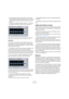 Page 167167
Audio effects
 A line that passes through the effect (with no square input/
output indicators) represent a bypass connection – the audio 
on that speaker channel passes the effect without being pro-
cessed.
 A “broken” line indicates a broken connection – the audio on 
that speaker channel will not pass on to the output at all.
Here, the effect will process the L and R channels. The Ls, Rs and C 
channels are not processed, while the Lfe connection is broken.
Operations
You can move connections to...