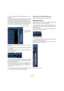 Page 173173
Audio effects
3.From the submenu, select “Send Routing” and “Con-
trol Strip”.
In the Send Routing section of the Channel Settings window, each send is 
shown as a small routing diagram showing a pre/post selector to the right 
and a pan fader (where applicable). In the Control Strip section, you can 
activate the option “Link Send Routing Panners to Channel Panner as De-
fault”. When this is activated, the send panners follow the pan for the chan-
nel. This item is also available in the Preferences...