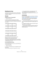 Page 614619
Designing your score: additional techniques
Breaking bar lines
Sometimes you may not want a bar line to stretch all the 
way across a grand staff. If this is the case, you have the 
possibility to “break it”.
Manually
Breaking bar lines in one grand staff
1.Select the Erase tool.
2.Click on a bar line connecting the two staves.
All bar lines between these two staves (except the first and last) are bro-
ken. To break the first or last bar line in a grand staff, you need to click di-
rectly on these....