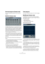 Page 3737
The included effect plug-ins
Surround plug-ins (Cubase only)
This section describes the plug-ins in the “Surround” 
category.
Mix6To2 (Cubase only)
The Mix6To2 effect allows you to control the levels of up to 
six surround channels, and to mix these down to a stereo 
output. The pop-up menu contains a number of speaker ar-
rangement presets that correspond to some default sur-
round formats. The Mix6To2 lets you quickly mix down your 
surround mix format to stereo, and to include parts of the...