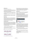 Page 374374
Los editores MIDI
Dividiendo notas
Hay tres formas de dividir las notas:
Al hacer clic en una nota con la herramienta Tijeras, divi-
dirá la nota por el punto seleccionado (se tendrá en cuenta 
el ajuste del Snap, si está activado).
Si se seleccionan varias notas, todas se dividirán por el mismo punto.
Si selecciona “Dividir en el Cursor”, todas las notas que 
estén sobre el cursor de proyecto se dividirán por la posi-
ción apuntada.
Si selecciona “Dividir Bucle”, todas las notas que estén 
sobre los...