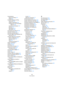 Page 684684
Índice alfabético
Controladores
Edición de Pistas 377
Grabar 89
Controles Rápidos de Pista
Acerca de 336
Asignar parámetros 336
Configuración del Controlador 
Remoto 338
Controlar el mezclador 337
Eliminar 337
Reemplazar 337
Renombrar 336
Conversión de la Nota-O 358
Convertir Archivos 305
Convertir en Copia Real 51
Convertir MIDI a automatización de 
pista de CC 360
Convertir Selección en Archivo
Editor de Muestras 263
Exportar Audio 444
Pool 303
Ventana de Proyecto 56
Copia compartida 51
Copiar 558,...