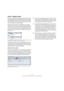 Page 162162
La Cabine de Contrôle (“Control Room”, Cubase uniquement)
Sorties – Mixage principal
Afin que la Cabine de Contrôle fonctionne correctement, 
le mixage principal dans l’onglet Sorties doit être assigné 
à l’ensemble des sorties contenant réellement le signal de 
votre mixage final. Si vous n’avez qu’un seul bus de sortie, 
ce sera le mixage principal par défaut.
Si plusieurs bus de sortie ont été définis, vous pouvez 
choisir celui qui restituera le mixage principal en faisant un 
clic droit sur le...