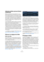Page 190190
Effets audio
Utilisation d’effets externes (Cubase 
uniquement)
Même si ce programme est livré d’origine avec une su-
perbe sélection de plug-ins d’effets VST, et qu’il existe un 
énorme catalogue de plug-ins commercialisés sur le mar-
ché, peut-être possédez-vous encore quelques périphéri-
ques ou effets hardware externes que vous désirez utiliser 
avec le logiciel – compresseur à lampe, réverbération, 
écho à bande vintage, etc. En configurant des bus d’effets 
externes, vous pouvez intégrer vos...