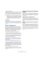 Page 219219
Son Surround (Cubase uniquement)
Normalize (Normaliser).
Cette fonction de normalisation permet de contrôler le niveau général de 
toutes les enceintes. Lorsque ce paramètre est réglé sur 1.0, le niveau 
de l’ensemble de toutes les enceintes est toujours exactement de 0 dB. 
Les niveaux individuels seront alors amplifiés ou atténués, selon les cas.
Automatisation
Tous les paramètres du plug-in SurroundPan peuvent être 
automatisés, comme ceux de n’importe quel autre plug-in. 
Voir “Utiliser les...