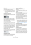 Page 353353
Traitement et quantification MIDI
Appliquer et Auto
Ces fonctions permettent d’appliquer la Quantification di-
rectement depuis le dialogue, voir ci-dessous.
Le réglage Limite de Quantification
Ce réglage supplémentaire affecte le résultat de la Quan-
tification. Il permet de définir une “distance” en tics (1/120 
de double-croche).
Les événements déjà situés à l’intérieur de la distance 
spécifiée dans la grille de quantification ne seront pas 
quantifiés. Cela permet de conserver quelques légères...