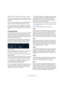 Page 6868
Les Instruments VST fournis
Modulation du LFO contrôlée par la vélocité – exemple :
Si vous suivez les étapes ci-dessus et sélectionnez le pa-
ramètre Cut comme Destination de vélocité, voilà ce qu’il 
se produit :
Plus la touche est frappée fort, plus le paramètre de fré-
quence de coupure du filtre sera modulé par le LFO.
Si vous avez entré une valeur négative de modulation 
par la vélocité, il se produira le contraire ; plus la touche 
est frappée fort moins le paramètre Cut sera modulé par le...
