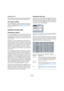 Page 371371
Editor MIDI
Cancellare le note
Per cancellare le note, cliccarci sopra con il tool Drumstick 
o Elimina, oppure selezionarle e premere [Backspace].
Altri metodi di editing
Come nell’Editor Key, si possono editare le note nella li-
nea Info o via MIDI, ed inserirle usando la funzione Regi-
strazione Step MIDI (vedere “Editing nella linea Info” a 
pag. 359).
Lavorare con drum map
Presentazione capitolo
In uno strumento MIDI, un drum kit è quasi sempre un set 
di suoni di batteria diversi, con ogni...