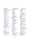 Page 659659
Indice analitico
Linee melisma 603
Livelli del segnale 71
Livelli di ingresso 71
Livello di Riduzione - Preferenza 223
Locale (Trasformazione Ingresso) 389
Locatore Destro 62
Locatore Sinistro 62
Locatori 62
Lock Frames - Opzione 444
Logical Editor Progetto
Aprire 392
Azioni 398
Condizioni di filtro 393
Funzione 398
Info 392
Panoramica della finestra 392
Preset 393, 400
Loop
Editor delle Parti Audio 277
Editor MIDI 354
Loop - Icona
Editor delle Parti Audio 277
Pool 288
Loop (icona nell’Editor dei...