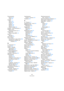 Page 662662
Indice analitico
Processamento
Plug-in 234
Undo 235
Progetti
Aprire 465
Attivare 465
Creare 35
Modello 466
Salvare 466
Salvare modelli 466
Progetto - Linea Panoramica 40
Progetto cursor
Selezionare Eventi con 46
Pulsante Edit
Strisce canale MIDI 144
Punch In
Manuale 67
Punti di Zero 58
Punto di Snap
Impostare per le clip nel Pool 289
Impostazione nell’Editor dei 
Campioni 249
Q
Q - Strumento 524
Q-point 266
Quadra - Modalità
Automazione 221
MIDI editing 365
Qualsiasi (Impostazione 
Canale MIDI) 80...