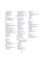 Page 666666
Indice analitico
Tratti d’unione attraverso il 
pentagramma 565
Triangolare - Modalità
MIDI editing 365
Triangolo - Modalità
Automazione 221
Trilli 582
Trim - Pulsanti 50
Trim - Strumento 353
Trova e Sostituisci - Funzione 609
Trova nel Pool l’elemento 
selezionato - Opzione 285
U
Undo
Processamento 235
Zoom 38
Unisci MIDI nel Loop - Funzione 342
Unisci Tutti i Righi - Funzione 556
Upbeat 625
Upd - Pulsante 516
Usa - Menu a tendina (Hitpoint) 264
Usa Estensione File nel 
Riquadro - Opzione 466
Usa...