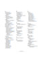 Page 9090
Stichwortverzeichnis
A
ACID®-Loops53
Akustisches Feedback
Sample-Editor46
VariAudio72
Algorithmus
Sample-Editor55
Anwenden der AudioWarp-
Funktionen auf Segmente
VariAudio70
Attribute
Bearbeiten in der MediaBay34
Beschreibung33
Definieren37
Verwalten von Listen36
Audio aus Videodatei83
Audio in Videodatei ersetzen84
Audio zu MIDI72
Audio-Event anzeigen51
Audio-Events
Anzeigen im Sample-Editor51
Auswahl ausschneiden48
Auswahl einfügen48
Auswahl kopieren48
Auswahlbereiche bearbeiten48
Bearbeiten im...