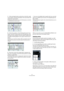Page 5050
The Sample Editor
7.Click and drag the blue vertical line to the left or right 
to the position of the first downbeat in the second bar and 
release the mouse button.
The beginning of the next bar is set, and all following bars are stretched 
or compressed by the same amount.
8.Check the positions of the following bars and, if nec-
essary, move the mouse pointer over the grid lines in the 
lower part of the waveform until the tooltip “Set Bar Posi-
tion (Move Following Bars)” and a green vertical line...