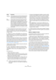 Page 6060
L’Éditeur d’Échantillons
ÖSi vous sélectionnez l’une des options du menu local 
Utiliser (à l’exception de “Tout”), une seconde règle affi
-
chant la structure musicale du fichier audio apparaîtra sous 
la règle normale. 
2.Déplacez le curseur de Sensibilité vers la droite pour 
ajouter des repères ou vers la gauche pour supprimer des 
repères inutiles jusqu’à ce qu’un son unique soit joué en
-
tre deux repères.
Si le but de ce découpage est de changer le tempo, vous aurez généra-
lement besoin...