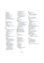 Page 9191
Indice analitico
I
Importazione
File Video 79
Ingrandimento
Editor dei Campioni 46
Ingresso MIDI
Editor dei Campioni 70
Inserisci Silenzio
Editor dei Campioni 49
Interpolazione Immagini Audio 46
L
La pagina Intervallo
Editor dei Campioni 45
Linea Info
Editor dei Campioni 43
Loop audio
Far coincidere il tempo 53, 54
Loop di ACID® 53
M
Marker
Aggiungere nella finestra dei 
Marker
 17
Creare dagli Hitpoint 62
Filtrare 17
Finestra dei marker 16
Rimuovere 17
Spostare 17
Marker di ciclo
Aggiungere nella...