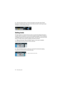Page 3535 — Recording audio
3.Click the Tempo button so that the text field to the right reads “Fixed” 
(instead of “Track”), then click in the value field and enter a new tempo value.
The tempo is set in bpm (beats per minute).
Setting levels
For this example, we assume that you have an instrument playing through an 
amplifier with a microphone in front of the amplifier’s speaker. This microphone 
is plugged directly into the audio device’s input. The level has to be set so that 
there is enough volume without...