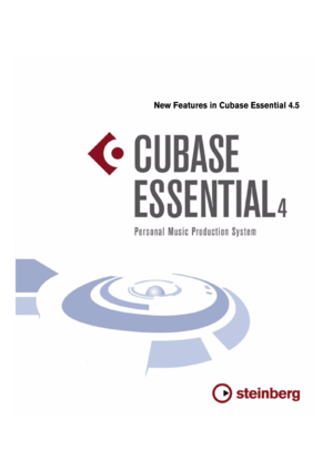 Page 1New Features in Cubase Essential 4.5 