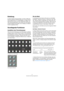 Page 1313
Verwenden des Steuerungsbereichs
Einleitung
In diesem Kapitel wird beschrieben, wie Sie mit Hilfe des 
Steuerungsbereichs VST-Einstellungen in Cubase Essen-
tial vornehmen können, z.B. EQ, Effektsends, Effekt- und 
VST-Instrumentparameter. Hier werden auch die Parame-
terseiten (Pages) beschrieben, die im Display von Mackie 
Control angezeigt werden. 
Grundlegende Funktionen
Auswählen einer Parametergruppe
Wenn Sie die Einstellungen eines Parameters im Display 
anzeigen lassen und die Werte mit den...