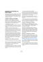 Page 127127
Audioeffekte
Installieren und Verwalten von 
Effekt-PlugIns
Cubase Essential unterstützt zwei PlugIn-Formate: VST2 
(Dateinamenerweiterung *.dll unter Windows und *.VST 
auf dem Macintosh) und VST3 (Dateinamenerweiterung 
*.vst3). Die Formate werden auf unterschiedliche Weise 
installiert und verwaltet.
Installieren zusätzlicher VST-PlugIns
Installieren von VST 3.x-PlugIns unter Mac OS X
Wenn Sie ein VST 3.x-PlugIn unter Mac OS X installieren 
möchten, beenden Sie Cubase Essential und ziehen Sie 
die...
