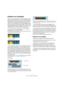 Page 7272
Fades, Crossfades und Hüllkurven
Erstellen von Crossfades
Wenn sich Audiomaterial auf einer Spur überlappt, können 
Sie einen Crossfade erzeugen, um sanfte Übergänge oder 
Spezialeffekte zu erzielen. Sie erzeugen einen Crossfade, 
indem Sie zwei aufeinander folgende Audio-Events aus-
wählen und im Audio-Menü den Crossfade-Befehl wählen 
(oder den entsprechenden Tastaturbefehl verwenden, stan-
dardmäßig [X]). Das Ergebnis hängt davon ab, ob sich die 
beiden Events oder nur ihre Audio-Clips überlappen:...