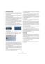Page 125125
VST Instruments and Instrument tracks
Performing the freeze
The instrument freeze function is available in the VST In-
struments window, and in the track list and the Inspector 
for instrument tracks.
1.Set up the project so that the VST Instrument plays 
back the way you want it to.
This includes editing the MIDI tracks routed to the VST Instrument, or ed-
iting the instrument track, and making parameter settings for the VST In-
strument itself. If you have automated parameter changes for the VST...