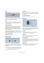 Page 144144
Audio processing and functions
Gain
Allows you to change the gain (level) of the selected audio. 
The dialog contains the following settings:
Gain
This is where you set the desired gain, between -50 and 
+20 dB. The setting is also indicated below the Gain dis-
play as a percentage.
Clipping detection text
If you use the Preview function before applying the pro-
cessing, the text below the slider indicates whether the 
current settings result in clipping (audio levels above 
0 dB). If that is the...