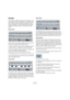 Page 3030
MIDI effects
Chorder
The Chorder is a MIDI chord processor, allowing you to as-
sign complete chords to single keys in a multitude of varia-
tions. There are three main modes of operation: Normal, 
Octave and Global. You switch between these modes by 
clicking the respective button to the left below the key-
board.
Normal mode
In this mode, you can assign a different chord to each sin-
gle key on the keyboard. Proceed as follows:
1.Select the key to which you want to assign a chord, by 
clicking in...