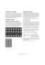 Page 1212
Programmation d’une tranche de contrôle
À propos de ce chapitre
Ce chapitre décrit la programmation d’une tranche de con-
trôle afin d’accéder à tous les réglages VST de Cubase 
Essential : EQ, départs effets, paramètres d’effets et d’Ins-
truments VST etc. Il contient également les descriptions 
des pages de paramètres disponibles, telles qu’elles figu-
rent dans l’affichage de Mackie Control.
Procédures de base
Sélectionner un groupe de paramètres
Pour voir les réglages d’un paramètre dans...