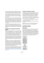 Page 112112
Effets audio
Pour cela, il faut activer l’option “Suspendre le taitment 
des plug-ins VST3 lorsqu’aucun signal audio n’est reçu” 
dans le dialogue des Préférences (page VST–Plug-ins).
Lorsque cette option est activée, les plug-ins VST 3 ne 
consomment plus de puissance de calcul lors des silen-
ces, c’est-à-dire lorsqu’il n’y a pas de données audio qui 
les traversent.
Attention toutefois car cela peut conduire à des situations 
où l’on ajoute trop de plug-ins en mode “stop” que le sys-
tème ne peut...