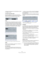 Page 234234
Traitement et quantification MIDI
Le dialogue de Configuration de la Quantification contient 
les réglages suivants :
Les menus locaux Grille et Type
Ils servent à déterminer la valeur de note de base de la 
Grille de Quantification. En d’autres termes, ils ont le même 
rôle que le menu local Quantifier de la barre d’outils.
Swing
Le curseur Swing n’est disponible que lorsqu’une valeur de 
note entière est sélectionnée dans la Grille et que Tuples 
est désactivé (ci-dessous). Il permet de décaler...
