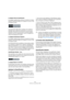Page 235235
Traitement et quantification MIDI
Le réglage Limite de Quantification
Ce réglage supplémentaire affecte le résultat de la Quan-
tification. Il permet de définir une “distance” en tics (1/120 
de double-croche).
Les événements déjà situés à l’intérieur de la distance 
spécifiée dans la grille de quantification ne seront pas 
quantifiés. Cela permet de conserver quelques légères 
variations lors de la quantification, tout en corrigeant les 
notes trop éloignées de la grille.
Le réglage Quantification...