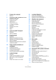 Page 44
Table des Matières
7À propos de ce manuel
8Bienvenue !
9Connexions VST : Configurer les bus 
d’entrée et de sortie
10À propos de ce chapitre
10Configurer les bus
12Utiliser les bus
13À propos du monitoring
14La fenêtre de Projet
15Présentation
17Présentation de la fenêtre
23Opérations
40Options
43Lecture et palette Transport
44Présentation
45Opérations
47Options et réglages
49Enregistrement
50Présentation
50Méthodes d’enregistrement de base
52Spécificités de l’enregistrement audio
57Spécificités de...