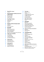Page 44
Table of Contents
7About this manual
8Welcome!
9VST Connections: Setting up input and 
output busses
10About this chapter
10Setting up busses
12Using the busses
13About monitoring
14The Project window
15Background
16Window Overview
21Operations
37Options
39Playback and the Transport panel
40Background
41Operations
42Options and Settings
44Recording
45Background
45Basic recording methods
47Audio recording specifics
50MIDI recording specifics
55Options and Settings
57Recovery of audio recordings after...