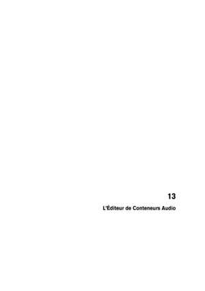 Page 12313
L’Éditeur de Conteneurs Audio 