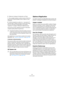 Page 246246
Synchronisation
6.Refermez le dialogue Configuration du Projet.
7.Sur la palette transport, activez le bouton Online (ou 
sélectionnez “Synchronisation Active” depuis le menu 
Transport).
8.Lancez la bande (ou la vidéo, etc…) qui porte le Ti-
mecode maître. Cubase LE passe en lecture dès récep-
tion d’un Timecode correspondant à une position 
“supérieure” ou égale à l’adresse de début de projet.
Vous pouvez envoyer l’appareil qui émet le Timecode à 
n’importe quelle position et partir de là. 
Jetez...