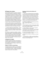 Page 249249
Synchronisation
VST System Link et latence
De façon générale, la latence d’un système correspond au 
laps de temps nécessaire à ce système pour répondre à 
un message qui lui est envoyé. Par exemple, si la latence 
de votre système est élevée et que vous désirez jouer des 
instruments VST en temps réel, vous remarquerez un délai 
notable entre le moment où vous appuyez sur une touche 
de votre clavier et celui où vous entendez le son produit 
par l’instrument VST. De nos jours, la plupart des cartes...