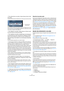 Page 2727
La fenêtre Projet
Pour sélectionner une piste, cliquez dessus dans la liste 
des pistes.
Une piste sélectionnée est indiquée par sa couleur gris clair dans la liste. 
Il est possible de sélectionner plusieurs pistes, en cliquant tout en main-
tenant enfoncée la touche [Ctrl]/[Commande]. Pour sélectionner une sé-
rie de pistes contiguës utiliser [Maj]+clic.
Pour déplacer une piste, cliquez dessus et faites-la glis-
ser vers le haut ou le bas de la liste.
Pour dupliquer une piste complète (avec les...