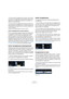 Page 5050
Enregistrement
Si vous activez l’enregistrement à l’arrêt et que l’option 
“Commencer l’enregistrement au Délimiteur gauche” est 
désactivée, l’enregistrement démarrera à la position ac-
tuelle du curseur de projet.
Si vous activez l’enregistrement pendant la lecture, Cu-
base LE passera immédiatement en mode Enregistrement 
et déclenchera l’enregistrement à la position actuelle du 
curseur de projet.
Cette procédure s’appelle également “Punch In manuel”.
Activer l’enregistrement en mode de Synchro
Si...