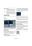 Page 2929
Les plug-ins d’effet fournis
Plug-ins de filtre
Cette section regroupe les descriptions des plug-ins “Fil-
ter”.
StepFilter
StepFilter (“filtre par pas”) est un filtre multimode contrôlé 
par pattern, qui permet de créer des effets de filtrage et 
de pulsations rythmiques.
Fonctionnement général
StepFilter permet de générer simultanément deux pat-
terns (séquences) de 16 pas s’appliquant à la fréquence 
de coupure du filtre et au paramètre de résonance, en 
synchronisation avec le tempo du...