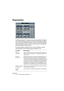 Page 32CUBASE SE
1 – 32 Die mitgelieferten Effekt-PlugIns
Ringmodulator
Der Ringmodulator kann komplexe, glockenartige/metallisch klingende 
enharmonische Klänge erzeugen. Auch können Amplitudenmodulatio-
nen auf ein anderes Signal übertragen werden. Die modulierte Ausgabe 
erhält zusätzliche Frequenzen, die aus der Summe bzw. der Differenz 
der beiden Signale erzeugt werden.
Der Ringmodulator verfügt über einen internen Oszillator, dessen 
Ausgabesignal mit dem Eingangssignal multipliziert wird.
Parameter...