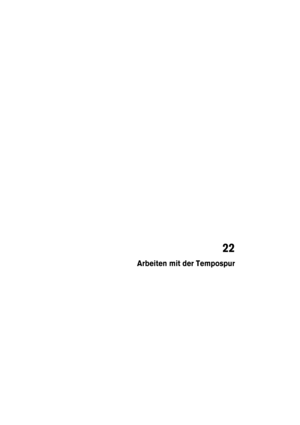 Page 51122
Arbeiten mit der Tempospur 