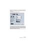 Page 493CUBASE SE
Die MIDI-Editoren 21 – 493
•Klicken Sie in ein Notensystem, um es zu aktivieren und wählen Sie im 
MIDI-Menü aus dem Notation-Untermenü den Befehl »Notensystem-
einstellungen…«.
Der Notensystemeinstellungen-Dialog wird geöffnet.
Die Einstellungen, die Sie in diesem Dialog vornehmen, beziehen sich 
immer auf einzelne Spuren/Notensysteme sowie die beiden Teile eines 
geteilten Notensystems, das Sie mit der Trennen-Option im Systemart-
Einblendmenü erzeugt haben (siehe unten).  