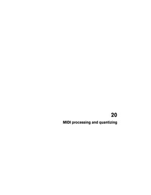 Page 37120
MIDI processing and quantizing 