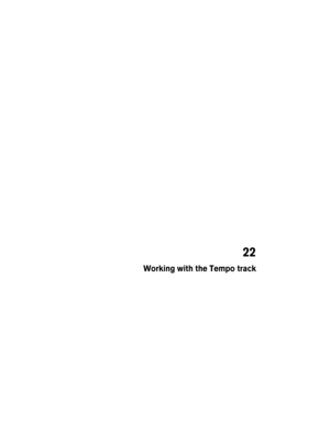 Page 47122
Working with the Tempo track 