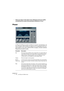 Page 30 
CUBASE SE
1 – 30 Les Plug-ins d’effets inclus 
• Notez que cliquer et faire glisser dans l’affichage permet de modifier 
simultanément les valeurs des paramètres Sharpness et Tone !
 
Phaser
 
Le Plug-In de Phaser produit cet effet de “swoosh” caractéristique, ob-
tenu en faisant varier la phase du signal et en le mélangeant avec le si-
gnal original, ce qui crée un effet de filtre en peigne, annulant certaines 
fréquences du spectre audio. 
Paramètre Description 
Mix Permet de doser l’équilibre entre...