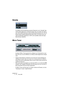 Page 30CUBASE SE
2 – 30 Effets MIDI
Density
Ce tableau de bord générique permet d’intervenir sur la “densité” des 
notes jouées depuis (ou à travers) la piste. Pour une valeur de 100 %, 
rien n’est modifié. Diminuer la valeur de Densité (en dessous de 100 %) 
élimine (rend muettes) aléatoirement des notes. À l’inverse, pour une 
valeur de Densité supérieure à 100 %, de nouvelles notes sont ajou-
tées de façon aléatoire.
Micro Tuner
Le plug-in Micro Tuner permet de configurer sur l’instrument un sys-
tème de...
