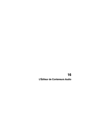 Page 31116
L’Éditeur de Conteneurs Audio 